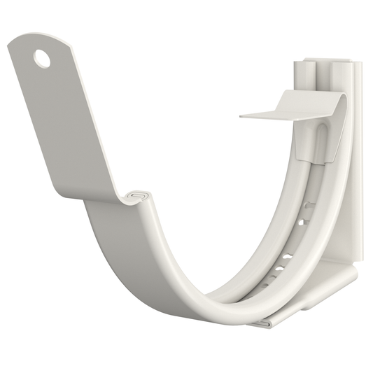 Nordic Steel Adjustable Gutter Fascia Hanger – 6" – White