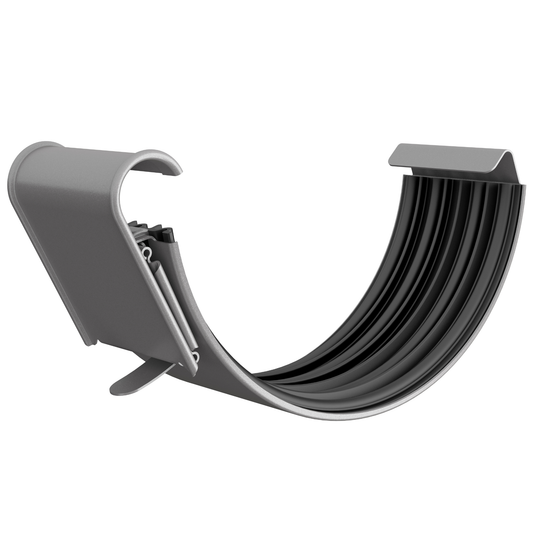 Nordic Steel Gutter Connector with EPDM Seal – 6" – Anthracite Metallic