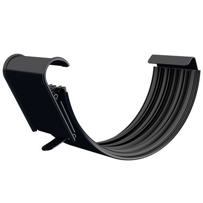 Nordic Steel Gutter Connector with EPDM Seal – 6" – Black