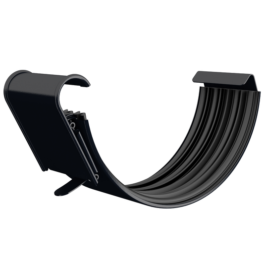 Nordic Steel Gutter Connector with EPDM Seal – 6" – Black