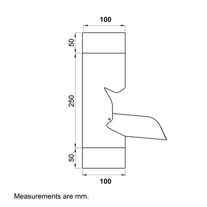 Nordic Steel Inline Downspout Diverter – 4" – White
