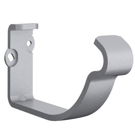 Nordic Steel Self-Locking Gutter Fascia Hanger – 6" – Silver Metallic
