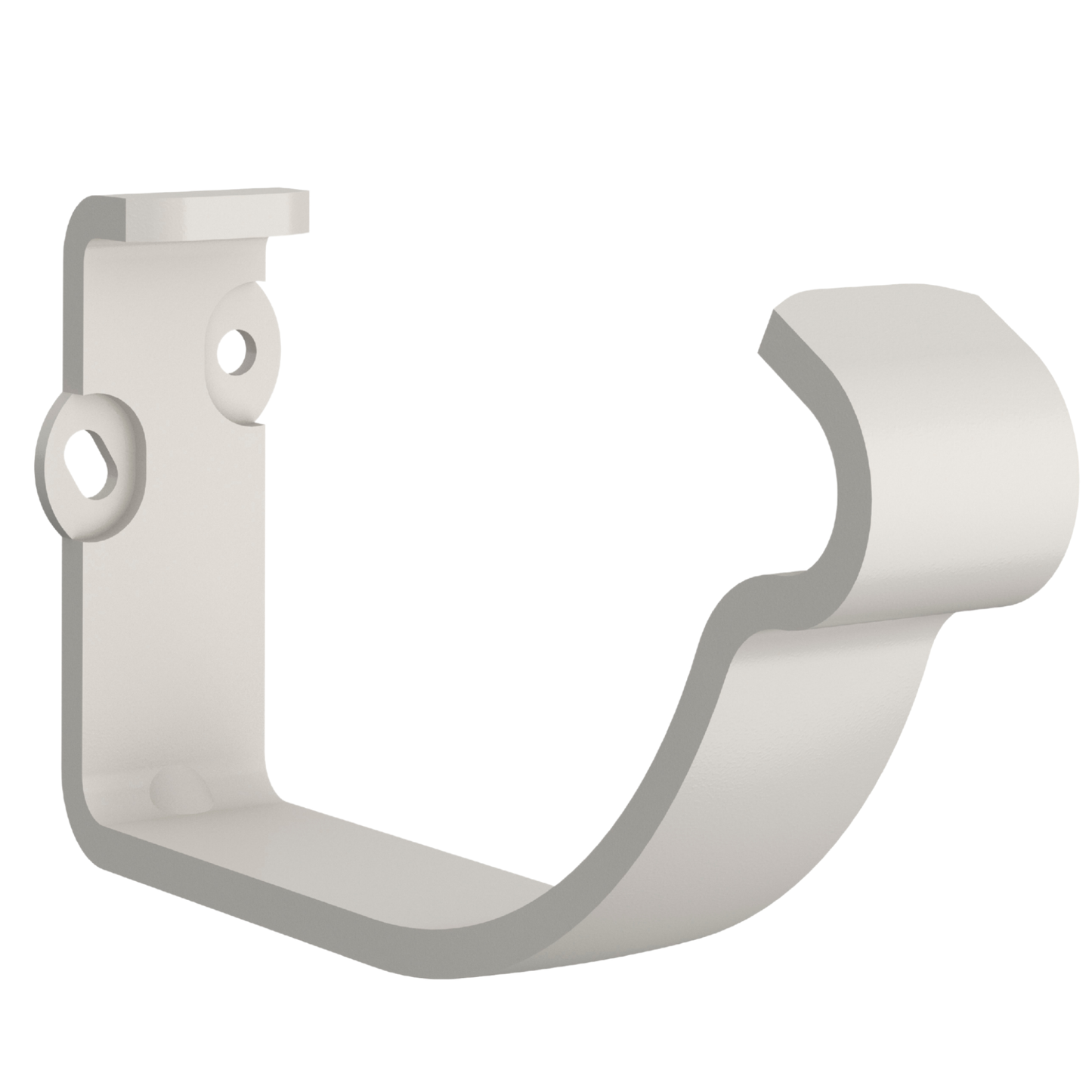 Nordic Steel Self-Locking Gutter Fascia Hanger – 6" – White