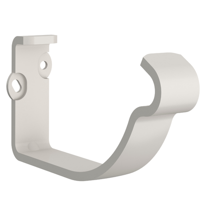 Nordic Steel Self-Locking Gutter Fascia Hanger – 6" – White