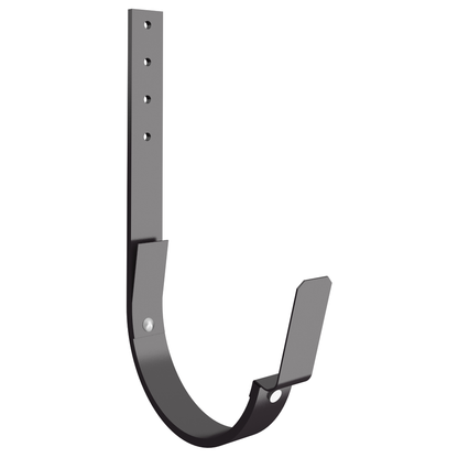 Nordic Steel Gutter Roof Hanger with Tab – 6" – Dark Bronze