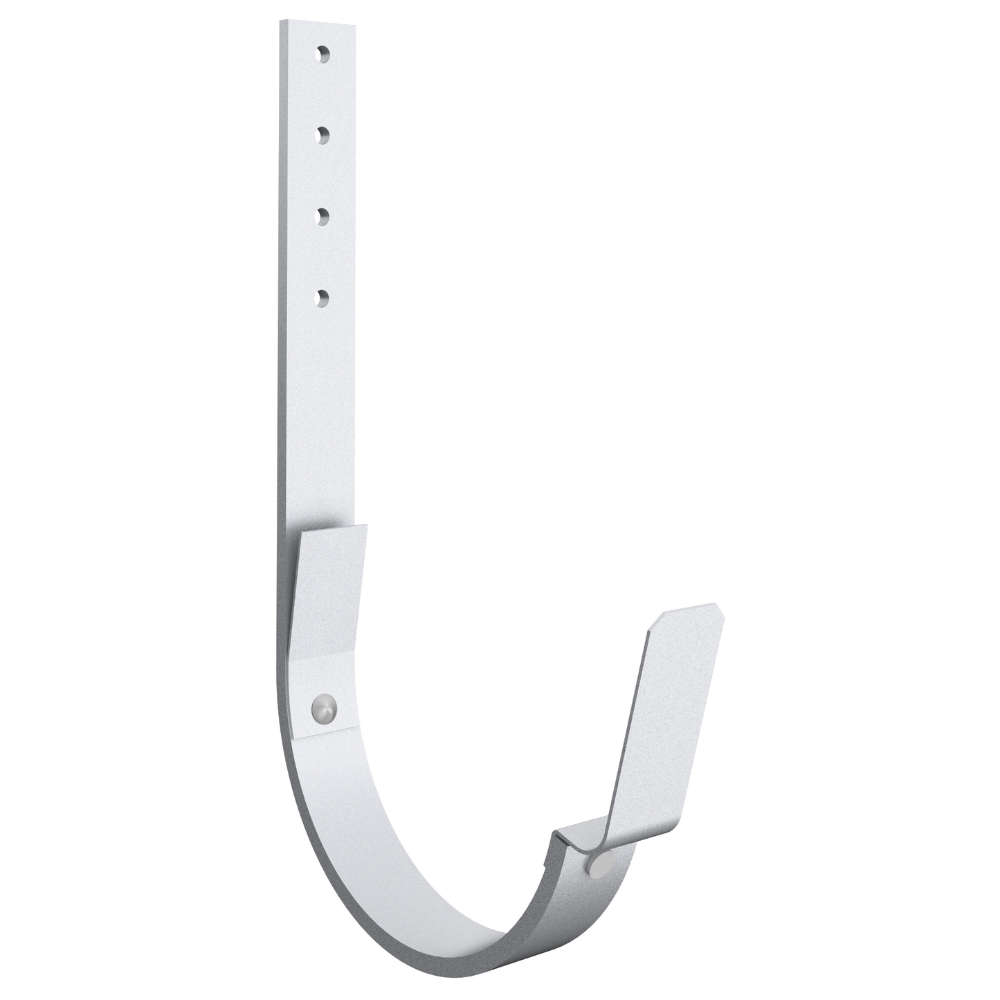 Nordic Steel Gutter Roof Hanger with Tab – 6" – Silver Metallic