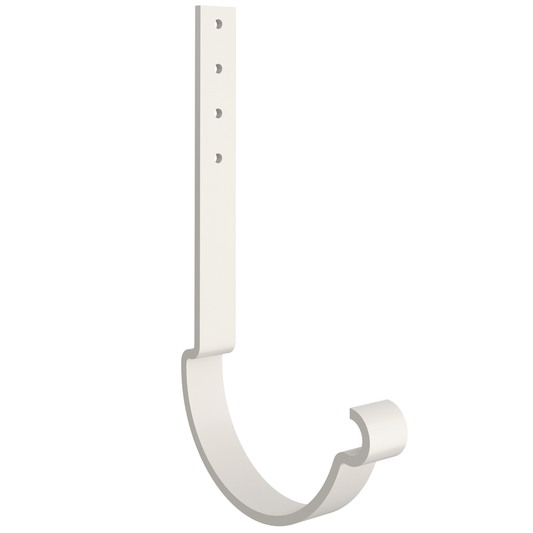 Nordic Steel Self-Locking Gutter Roof Hanger – 6" – White