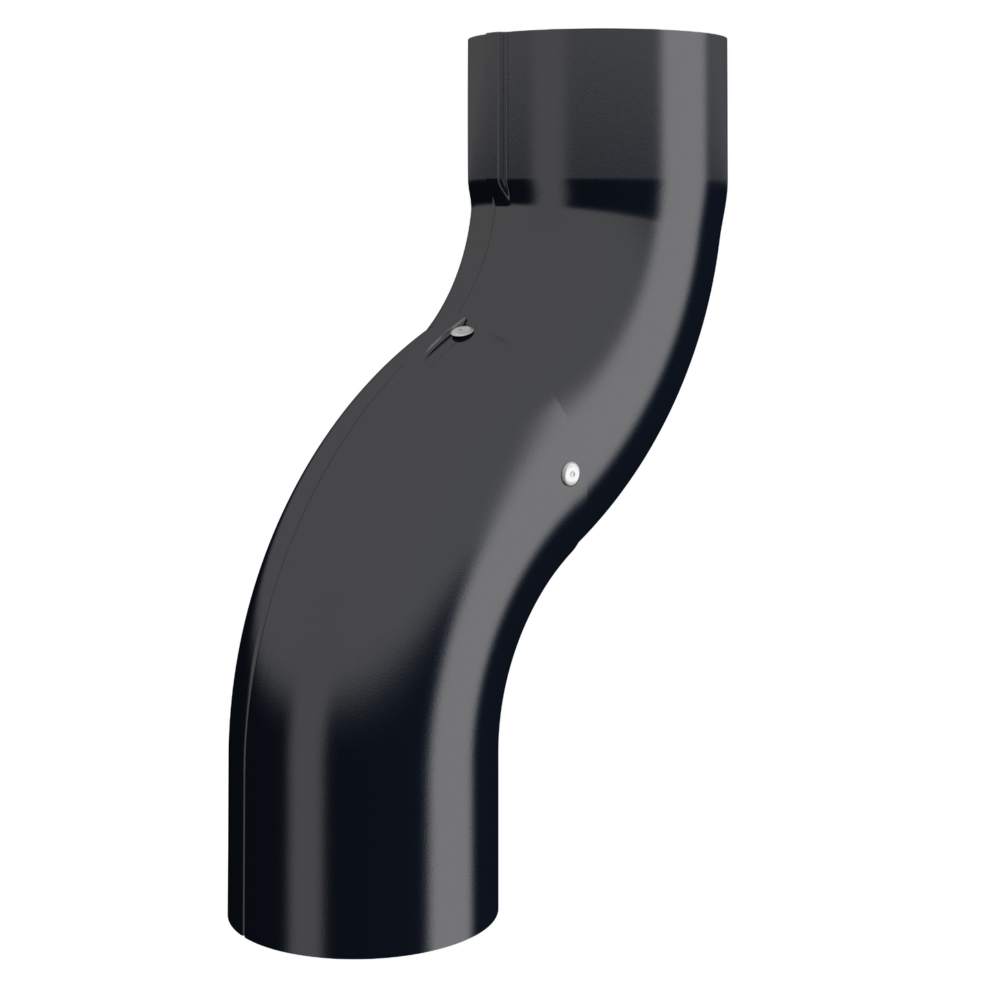 Nordic Steel 4" Downspout Offset – 4" – Black