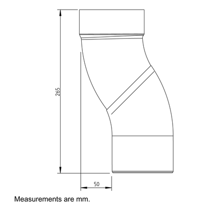 Nordic Steel 2" Downspout Offset – 4" – Silver Metallic