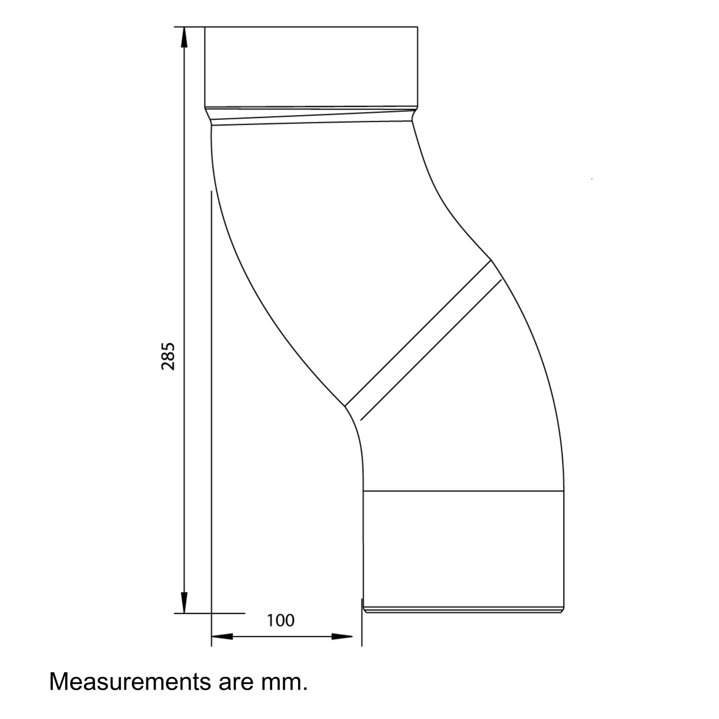 Nordic Steel 4" Downspout Offset – 4" – Silver Metallic