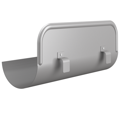 Nordic Steel Straight Overflow Protector – 6" – Anthracite Metallic