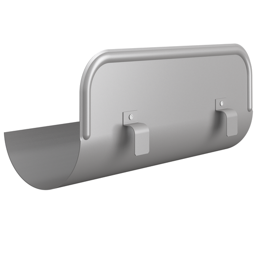 Nordic Steel Straight Overflow Protector – 6" – Anthracite Metallic