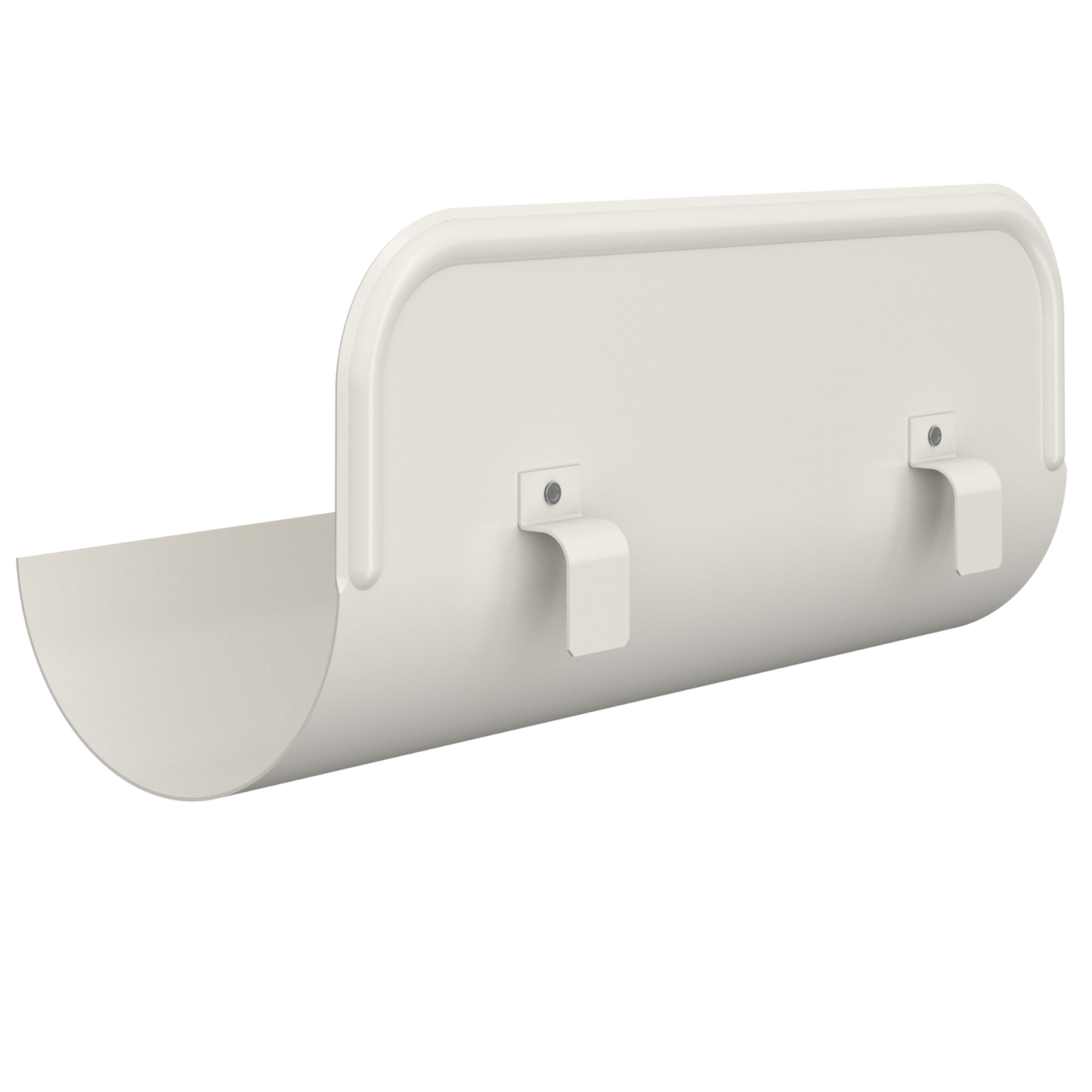 Nordic Steel Straight Overflow Protector – 6" – White