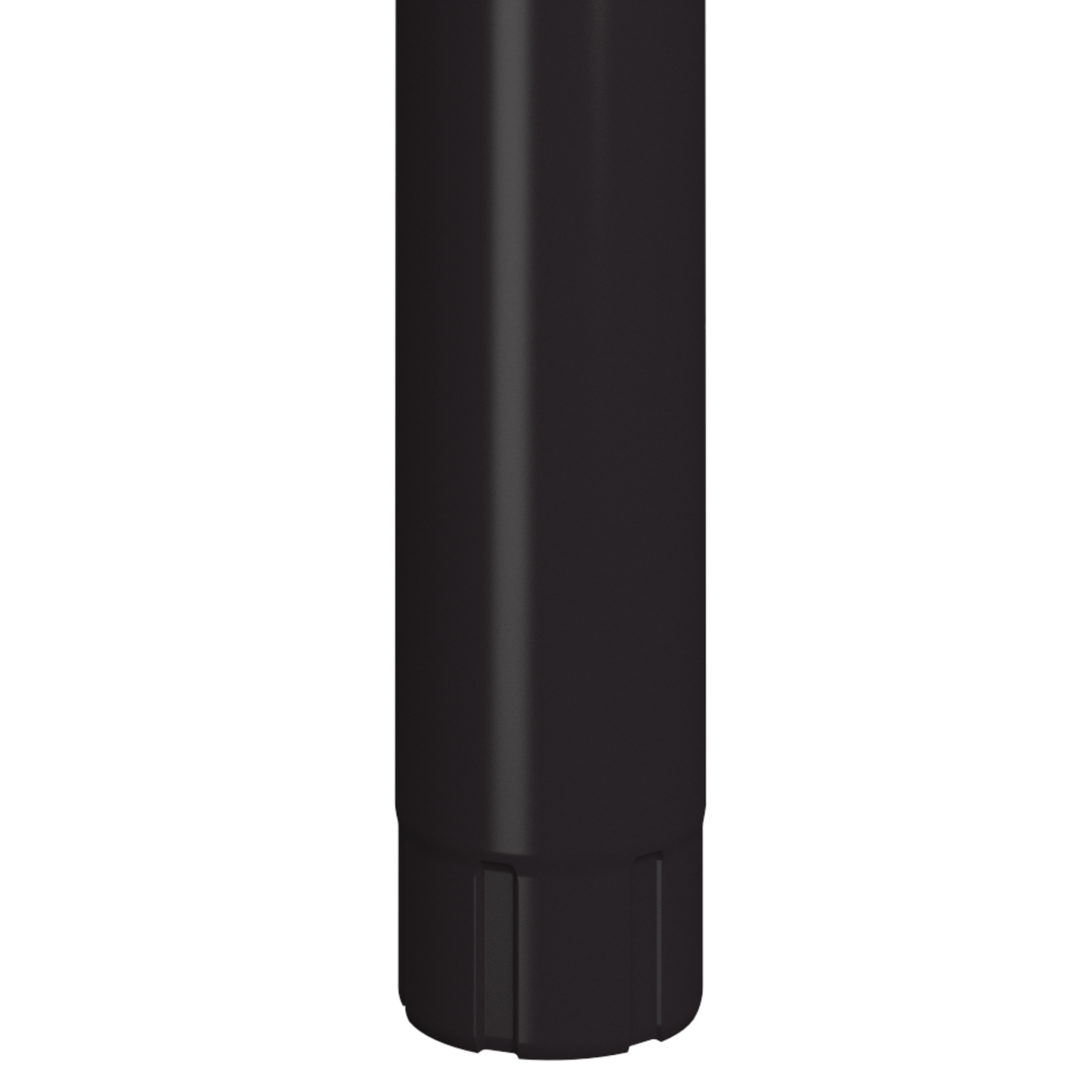 Nordic Steel Downspout Bridge Pipe – 4" – Dark Bronze