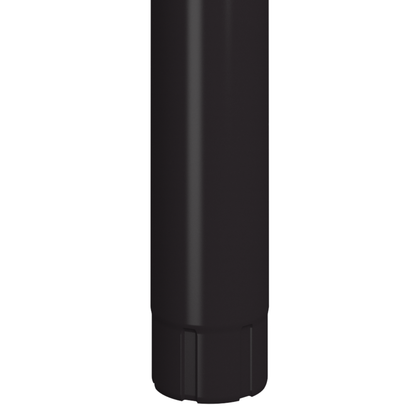 Nordic Steel Downspout Bridge Pipe – 4" – Dark Bronze