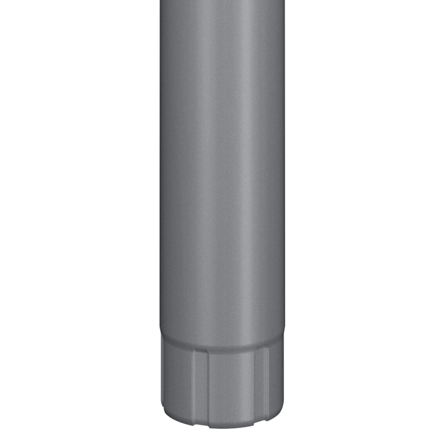 Nordic Steel Downspout Bridge Pipe – 4" – Silver Metallic