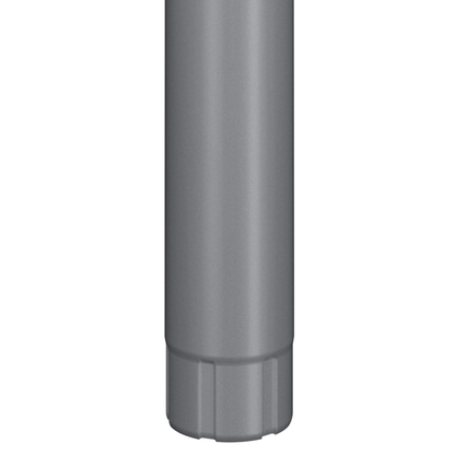 Nordic Steel Downspout Bridge Pipe – 4" – Silver Metallic