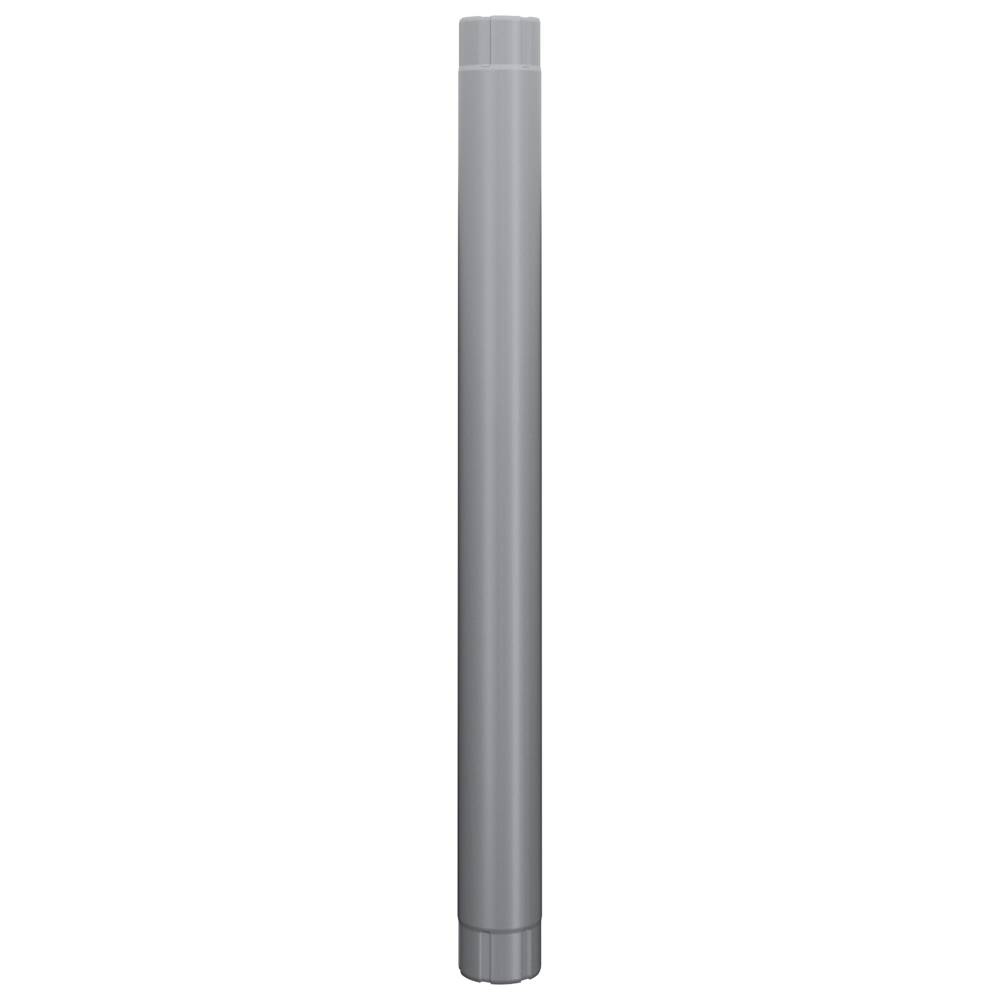 Nordic Steel Downspout Bridge Pipe – 4" – Silver Metallic