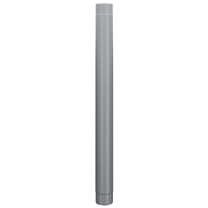 Nordic Steel Downspout Bridge Pipe – 4" – Silver Metallic