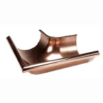 4" Outside Miter for Half-Round Copper Gutters