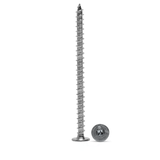Ultra-Thin Pancake Head Screw – #10 x 3" (250 Pack)
