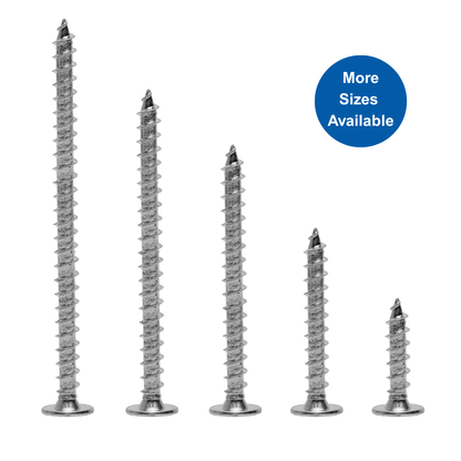 Ultra-Thin Pancake Head Screw – #10 x 1" (250 Pack)