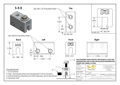 S-5-E Seam Clamp