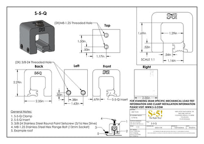 S-5-Q Seam Clamp