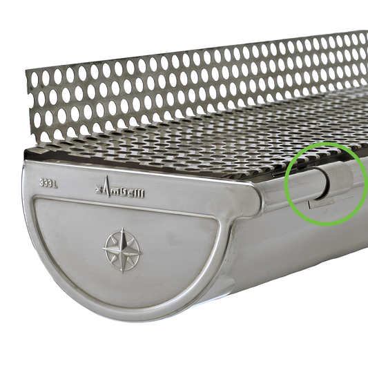 Gutter Leaf Guard Clips for Galv. Half-Round Gutters