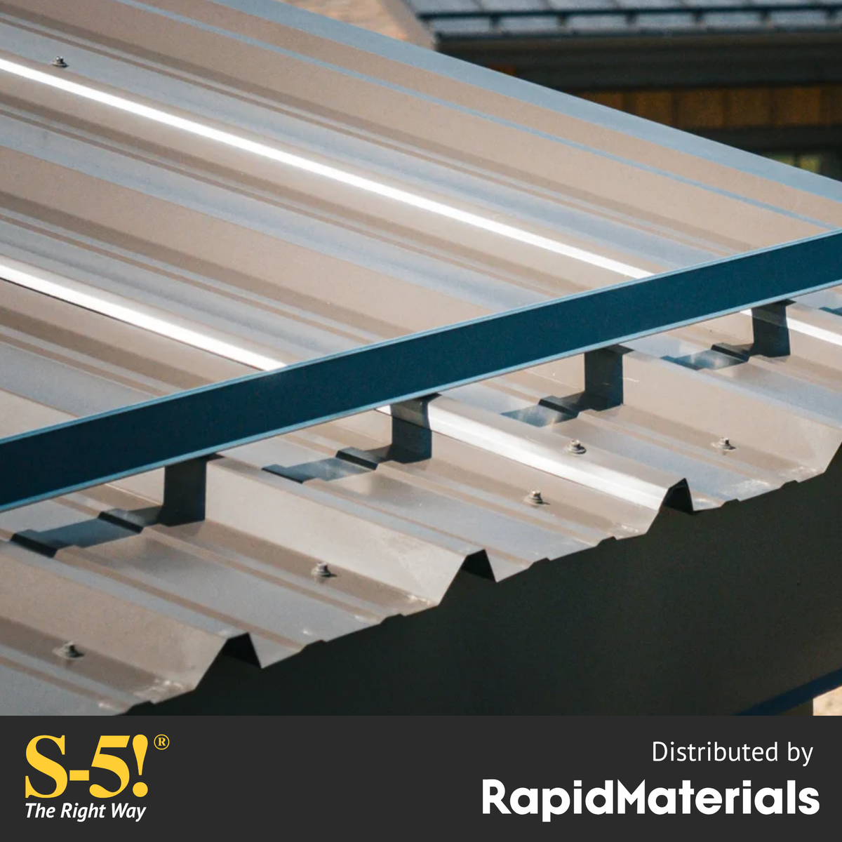 S-5! SnoGard™ EF Snow Retention System for Exposed-Fastened Metal Roofs - 84 LF Kit