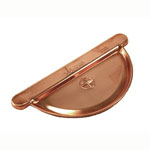 Universal Gutter Endcaps for Copper Half-Round Gutters - 5"