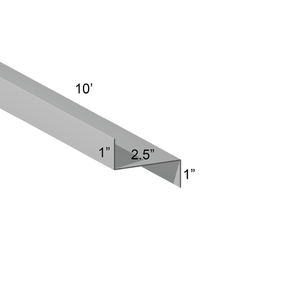 G90 Galvanized Z Girt – 1″ Flange