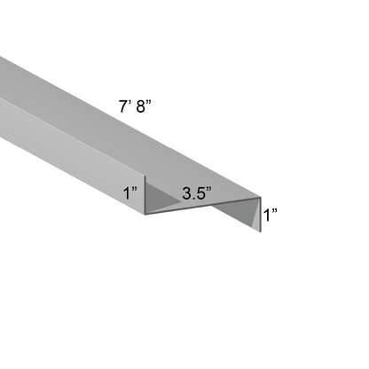 G90 Galvanized Z Girt – 1″ Flange