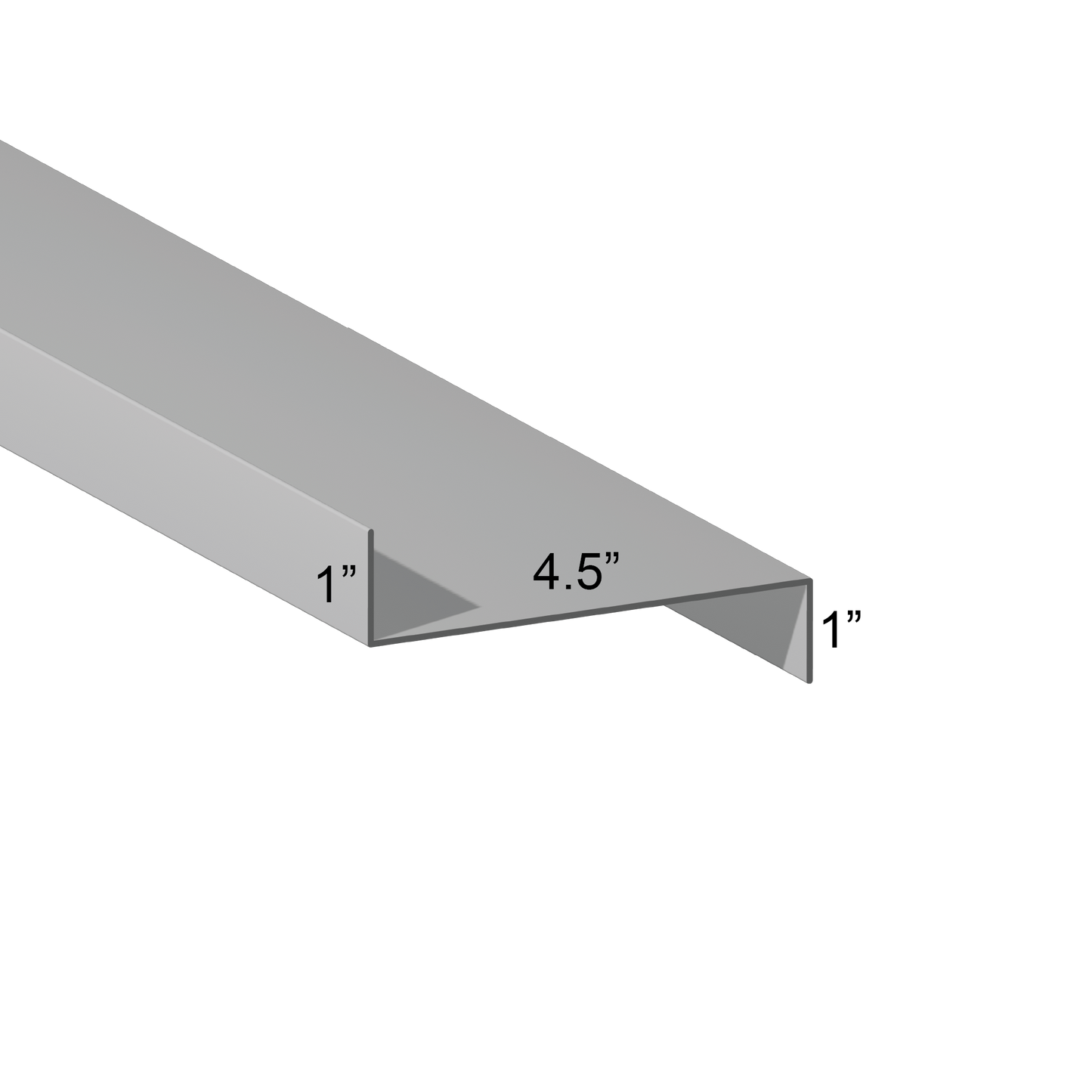 G90 Galvanized Z Girt – 1″ Flange