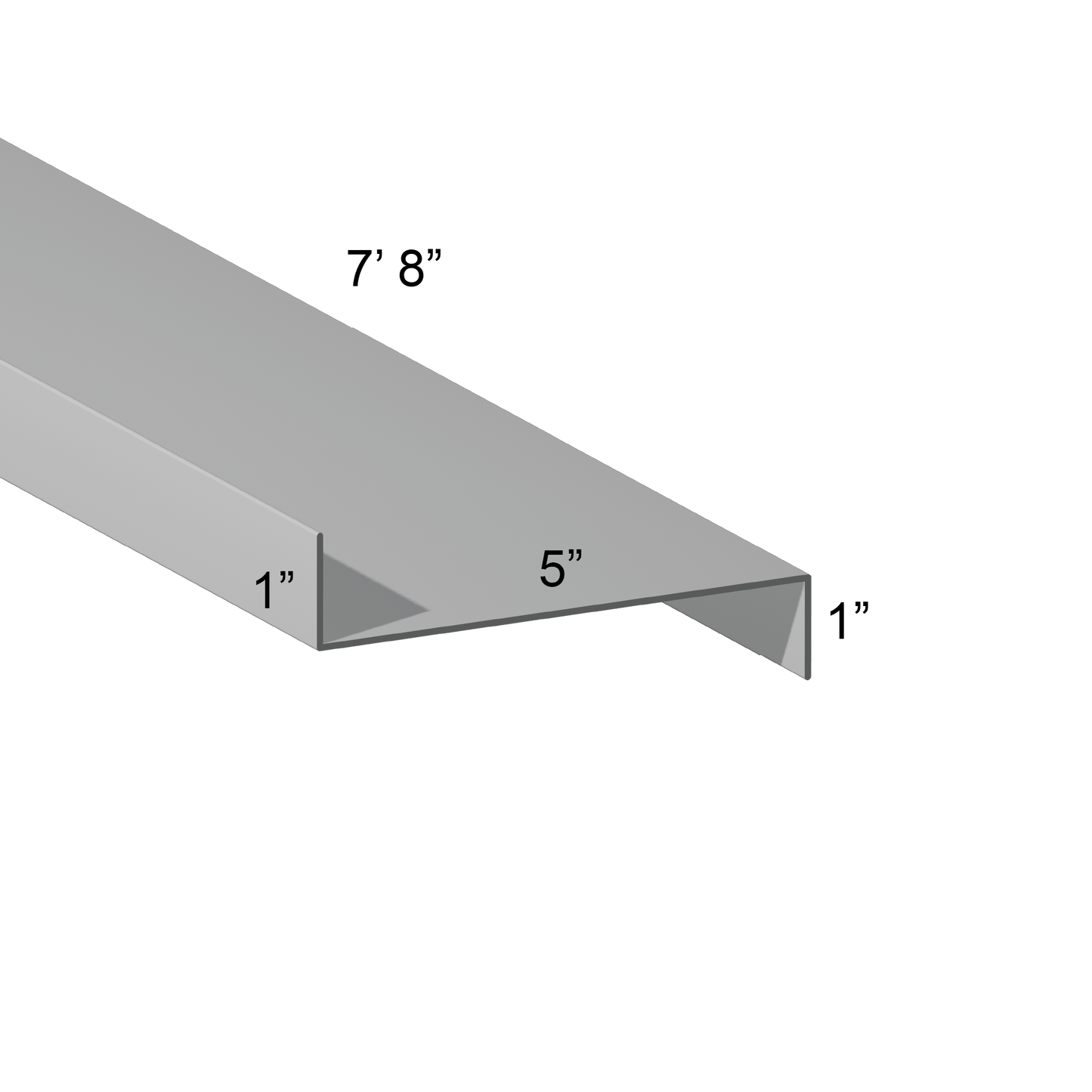 G90 Galvanized Z Girt – 1″ Flange