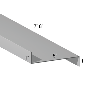 G90 Galvanized Z Girt – 1″ Flange