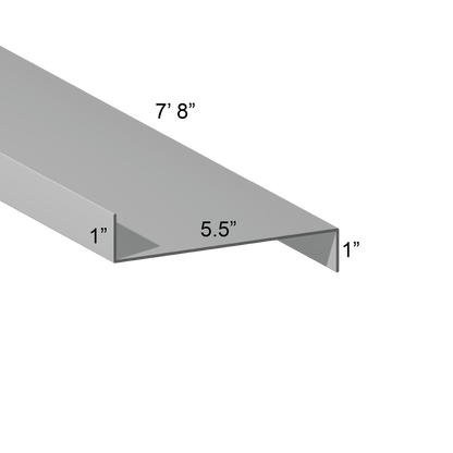G90 Galvanized Z Girt – 1″ Flange