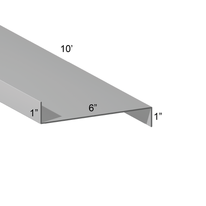 G90 Galvanized Z Girt – 1″ Flange
