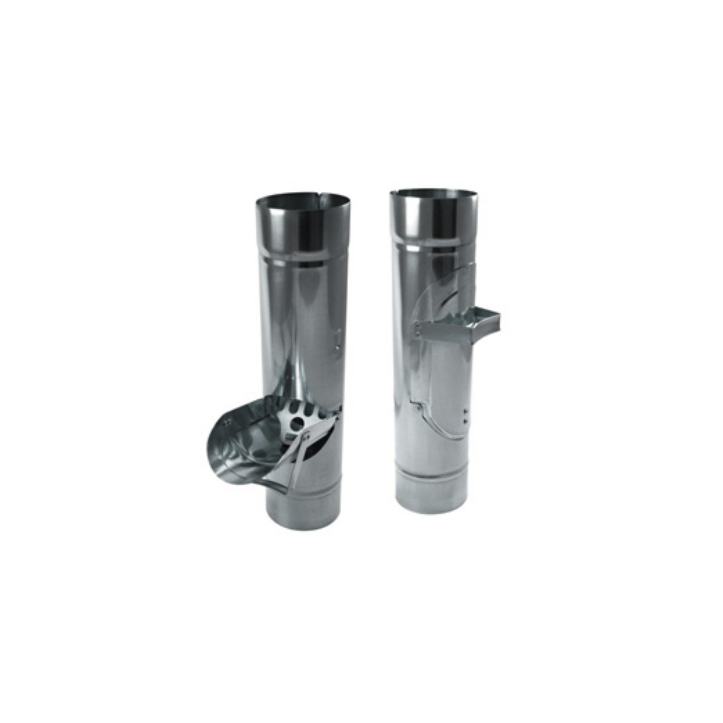 Inline Downspout Cleanouts for Zinc Half-Round Gutters - 4"