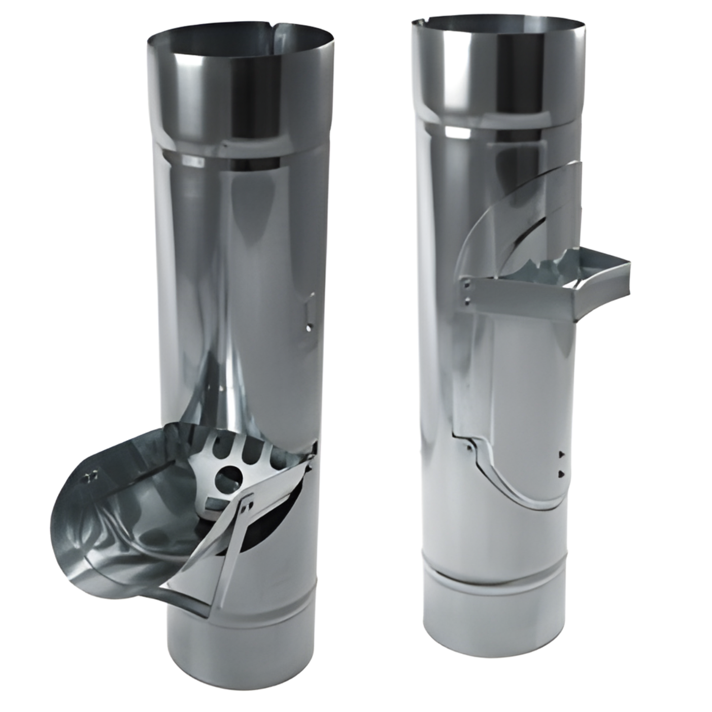 Inline Downspout Cleanouts for Zinc Half-Round Gutters - 3"