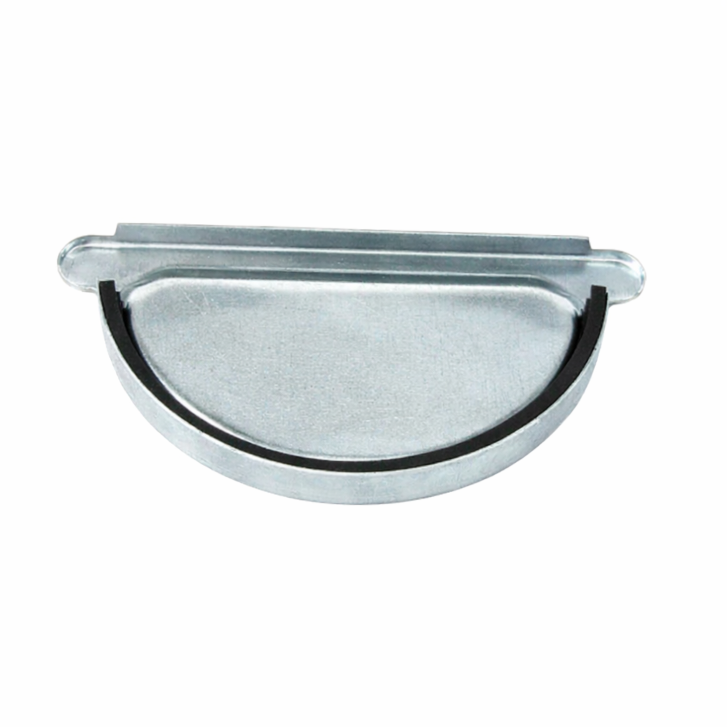 Universal Gutter Endcaps w/ Rubber Seal for Zinc Half-Round Gutters - 5"